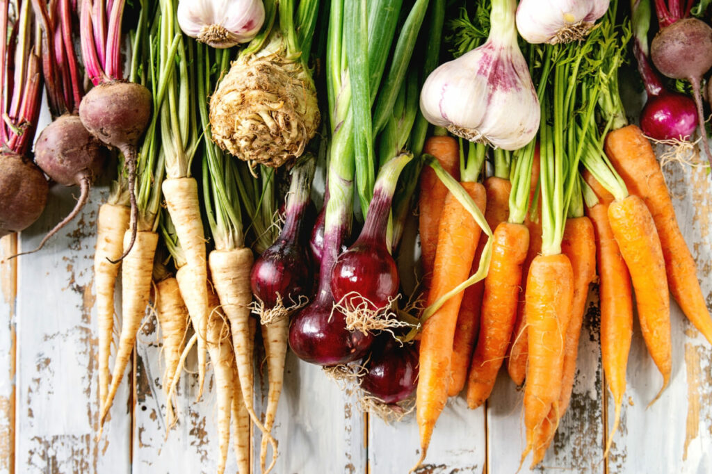 root vegetables for grounding