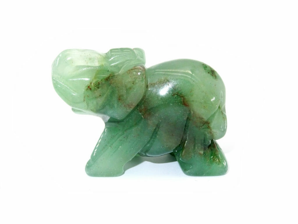 green jade gemstone elephant