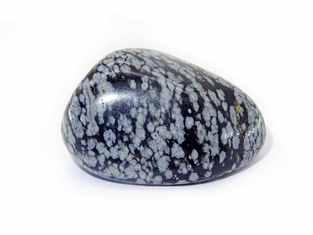 snowflake obsidian tumblestone