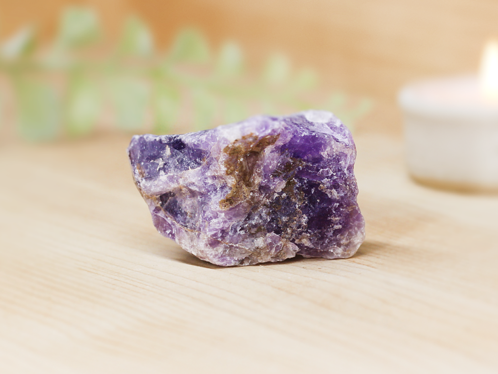 Banded Amethyst Rough Crystal At Surrender To Happiness