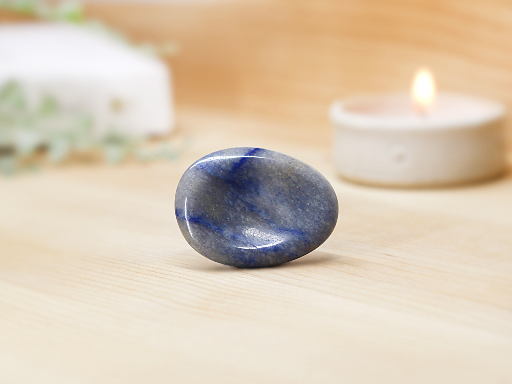 Angelite Worry Stone