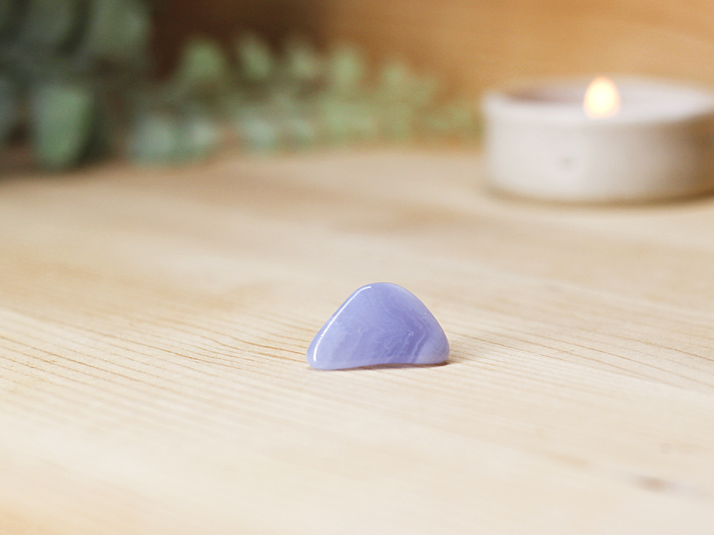 Blue Lace Agate Tumblestone