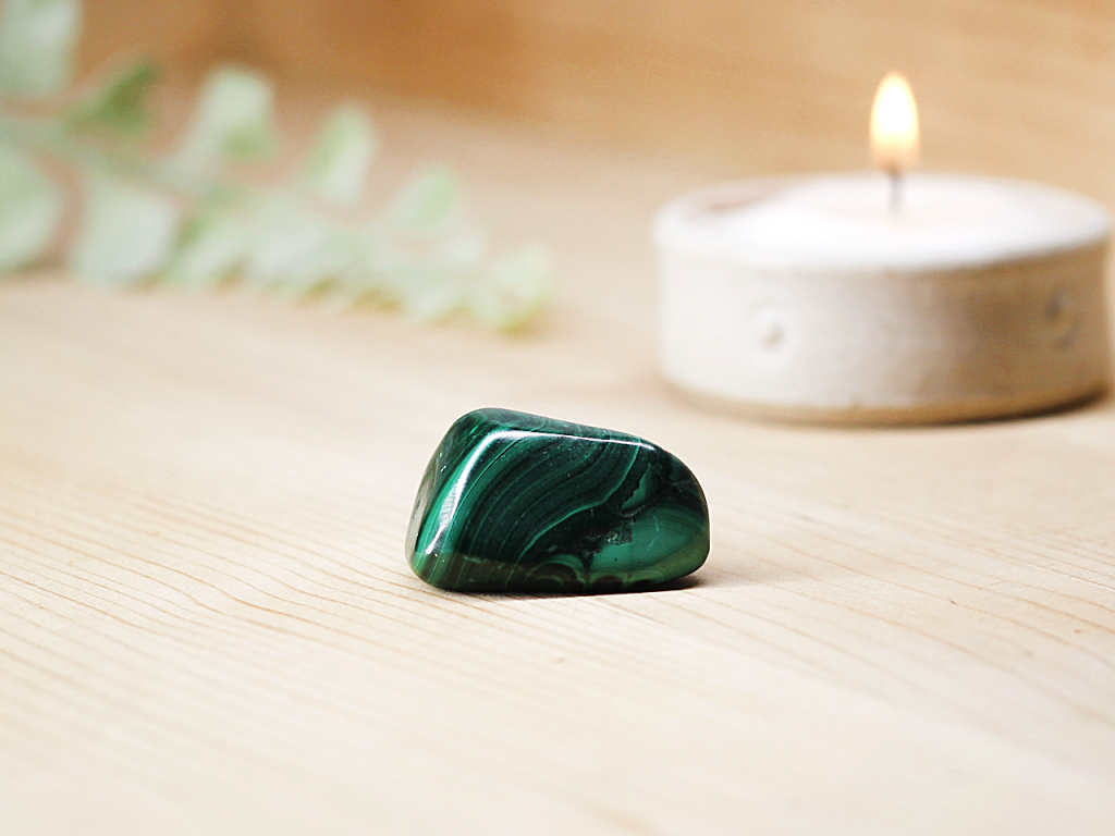 Malachite Tumblestone At Surrender To Happiness