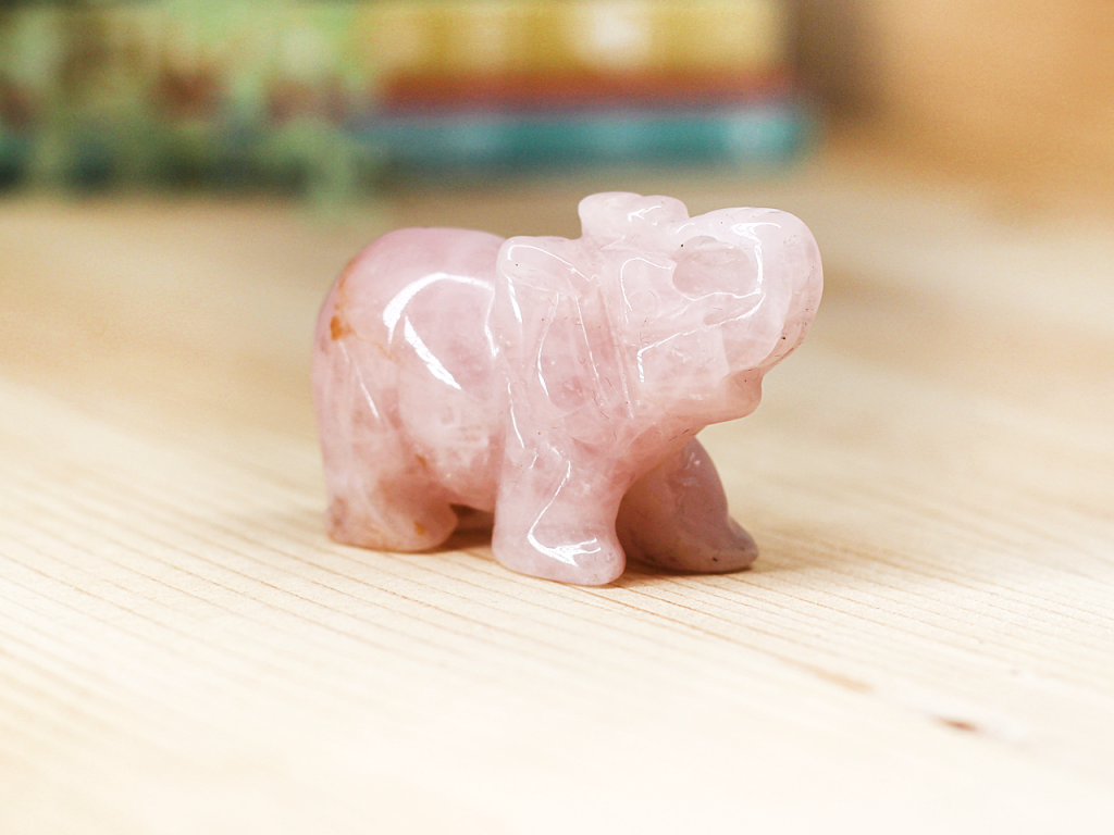 Rose Quartz Elephant