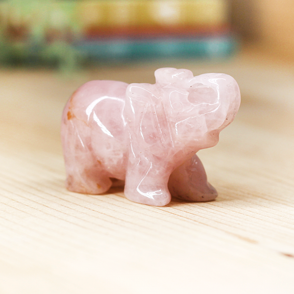 Rose Quartz Elephant