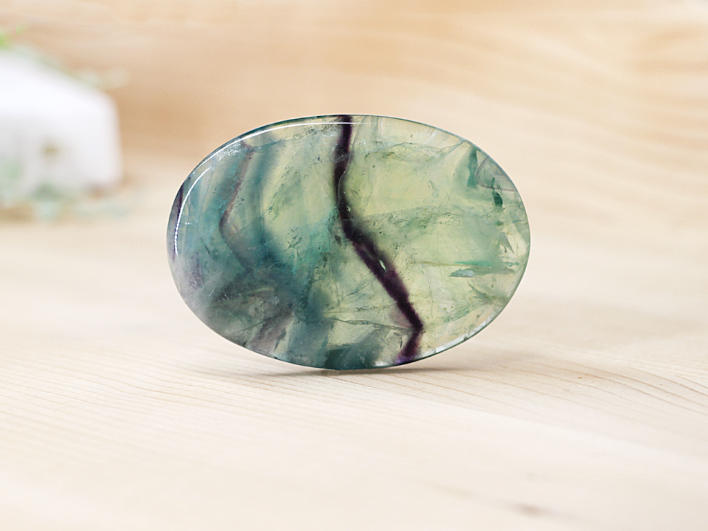 Fluorite Palm Stone At Surrender To Happiness