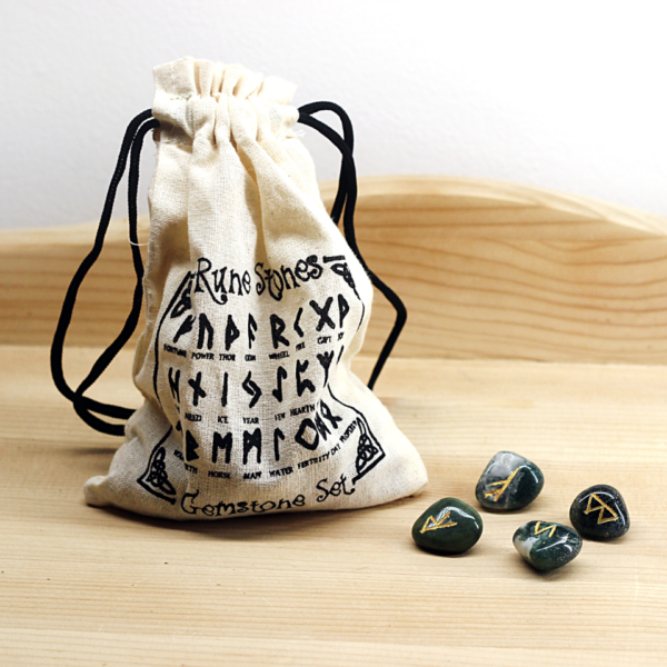 Moss Agate Runestone At Surrender To Happiness