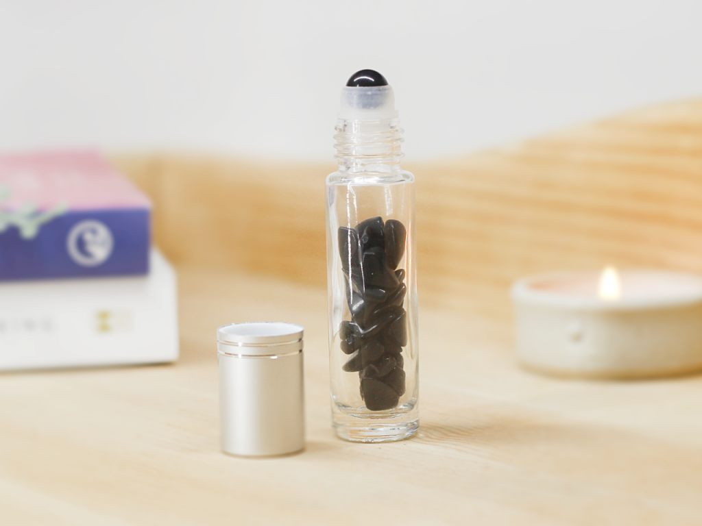 Black Obsidian Gemstone Roller Ball