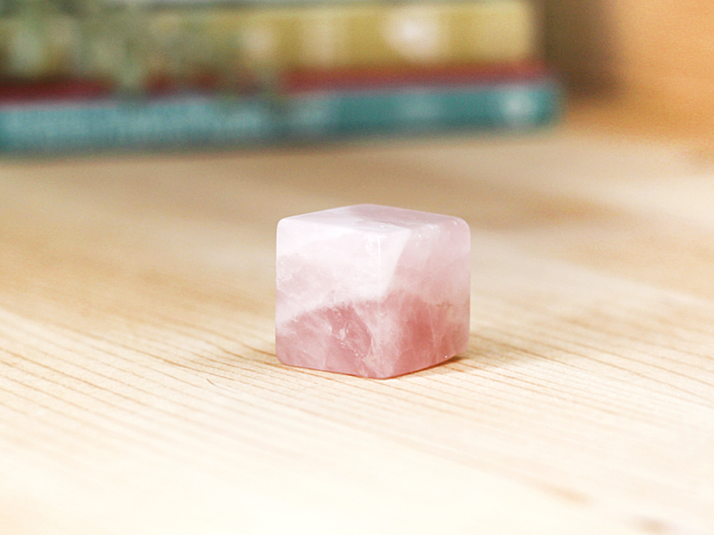 Rose Quartz Cube