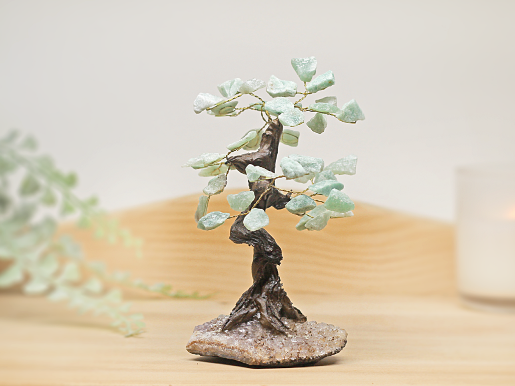 green aventurine gemstone tree