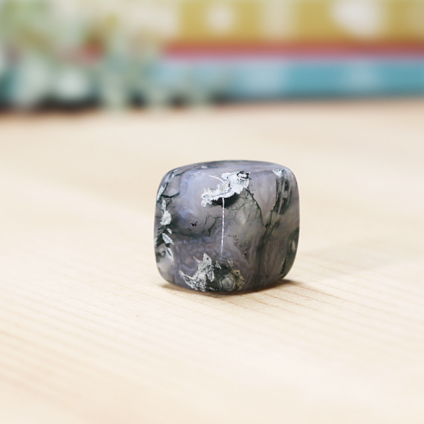 Moss Agate Cube At Surrender To Happiness