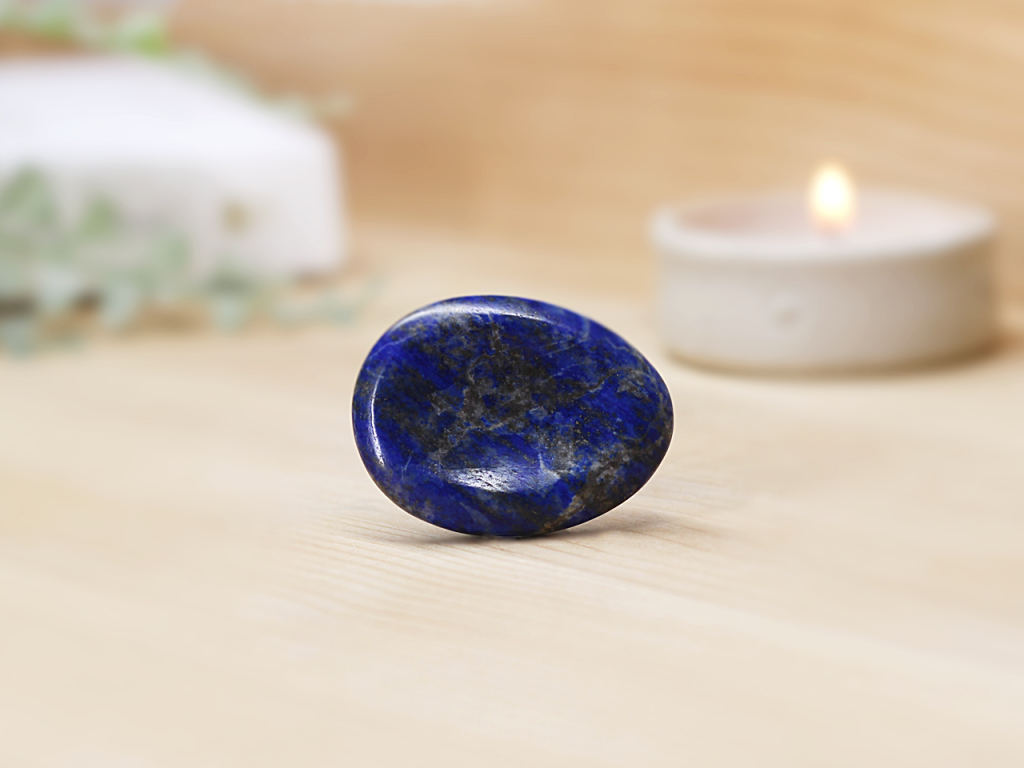 Lapis Lazuli Worry Stone At Surrender To Happiness