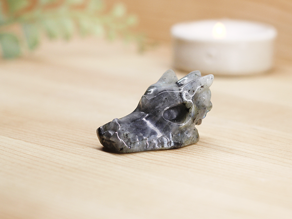 Labradorite Dragon Head