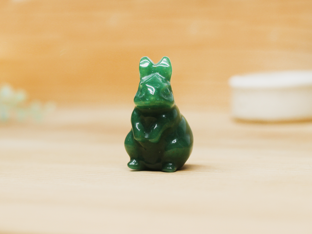 Green Aventurine Standing Rabbit